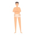 Boy diaper icon cartoon vector. Adult health Royalty Free Stock Photo