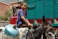 Boy on Donkey, Imlil, High Atlas Mountains, Morocco