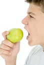 Boy eating apple Royalty Free Stock Photo