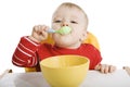 Boy eating breakfast Royalty Free Stock Photo