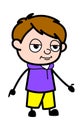 Boy Expressionless Face Cartoon