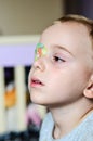 Boy with Eyepatch Royalty Free Stock Photo