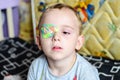 Boy with Eyepatch Royalty Free Stock Photo