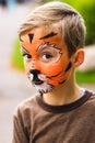 Boy with face painting