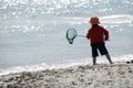 Boy fishing Royalty Free Stock Photo