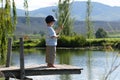 Boy fishing Royalty Free Stock Photo