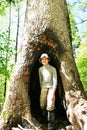 Boy in the forest Royalty Free Stock Photo