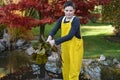Boy gardening Royalty Free Stock Photo