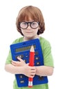 Boy genius Royalty Free Stock Photo