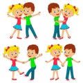 Boy and girl dance collection