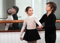 Children dancing in a ballet barre