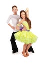 Boy and girl dancing ballroom dance Royalty Free Stock Photo