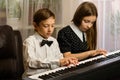 Siblings' Home Piano Practice