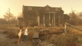 Boy and girl exploring an old spooky mansion