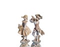 Boy and girl figures