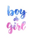 Boy or girl - gender reveal Royalty Free Stock Photo