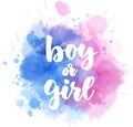 Boy or girl - gender reveal Royalty Free Stock Photo