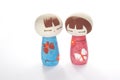 Boy and girl kokeshi Royalty Free Stock Photo