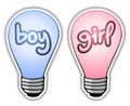 Boy and girl light