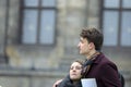 Boy And Girl Protesting At The Rebellion Extinction Demonstration On The Dam At 6-1-2020 Amsterdam The Netherlands 2020