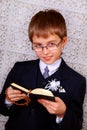 Boy going to the first holy communion Royalty Free Stock Photo