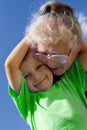 Boy with grandma Royalty Free Stock Photo