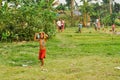 Boy in greenery in Nepal