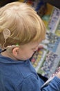 Boy With A Hearing Aids And Cochlear Implants Royalty Free Stock Photo