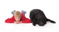 A boy and his dog 2 Royalty Free Stock Photo