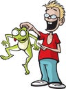 A Boy and his Frog Royalty Free Stock Photo