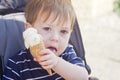 Boy with icecream Royalty Free Stock Photo