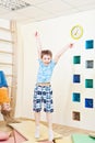 Boy jumping Royalty Free Stock Photo