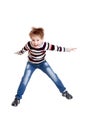 Boy jumping Royalty Free Stock Photo