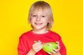 Boy kid child eating corn flakes cereal Royalty Free Stock Photo