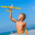 Boy with kite Royalty Free Stock Photo
