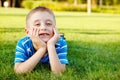 Boy laughing Royalty Free Stock Photo