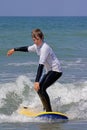 Boy learning to surf 1 Royalty Free Stock Photo