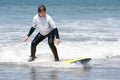 Boy learning to surf 2 Royalty Free Stock Photo