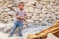 Boy in Leh Royalty Free Stock Photo