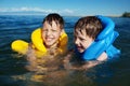 Boy in the life-vest Royalty Free Stock Photo