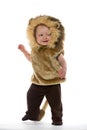 Boy in lion costume