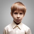 Boy little emotional attractive set make faces Royalty Free Stock Photo