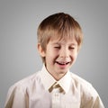 Boy little emotional attractive set make faces Royalty Free Stock Photo