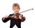 Boy little violinist