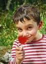 Boy with a lollypop