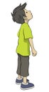 Boy is looking up Royalty Free Stock Photo