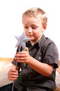 Boy With Magic Wand Royalty Free Stock Photo