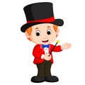 Boy Magician cartoon