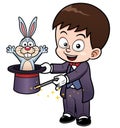 Boy Magician cartoon