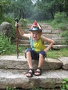 Boy Making a Face Royalty Free Stock Photo